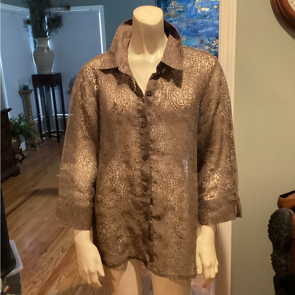 Designer Brown Top - Picture 3 of 12